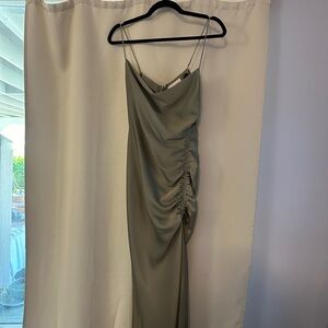 Bhldn Sage Green Satin